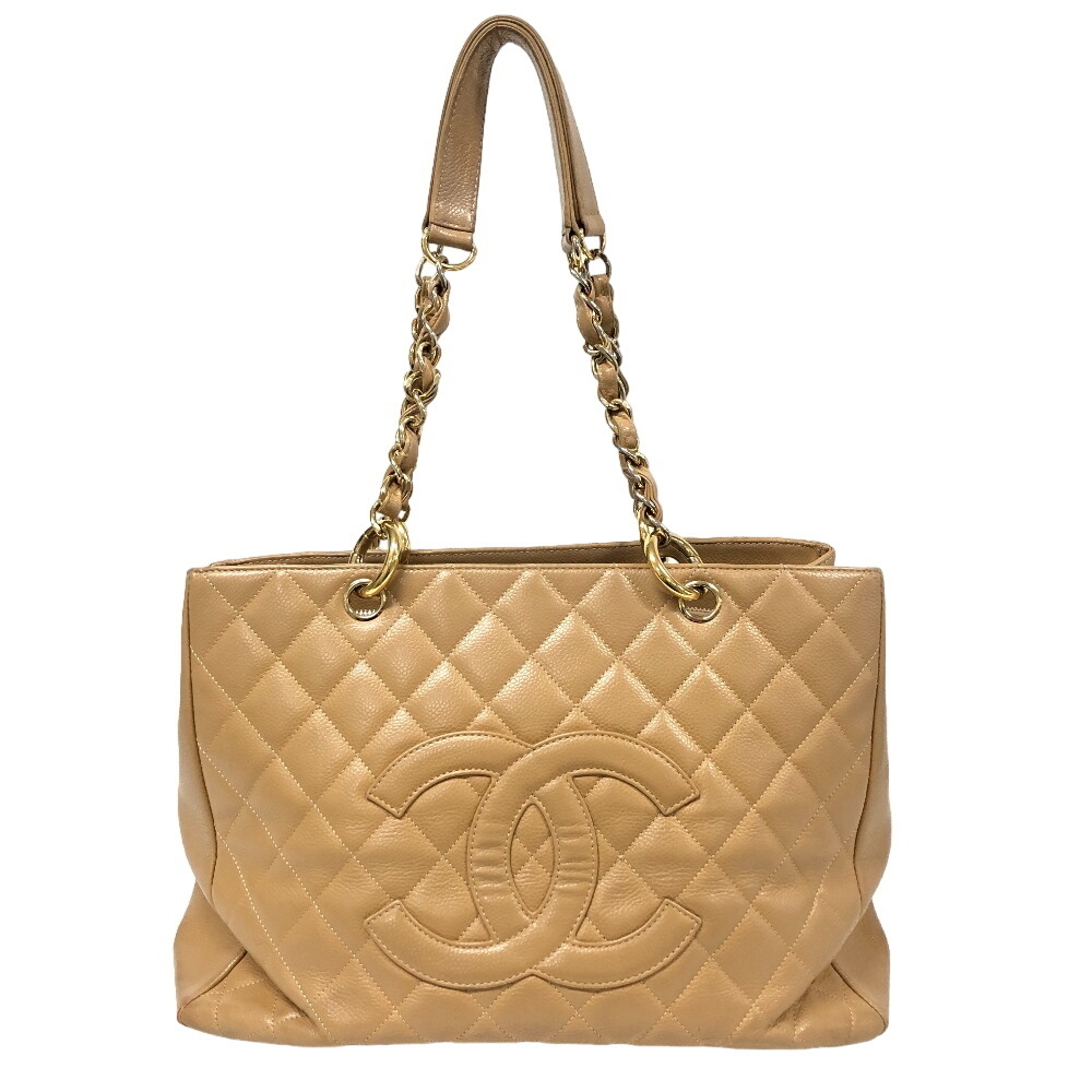 Chanel GST Chain Tote Bag Beige